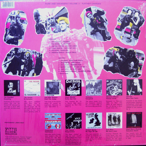 Various : Punk And Disorderly - Further Charges (LP,Compilation,Reissue)