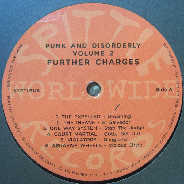 Various : Punk And Disorderly - Further Charges (LP,Compilation,Reissue)