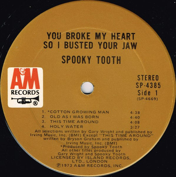 Spooky Tooth : You Broke My Heart So I Busted Your Jaw (LP,Album)