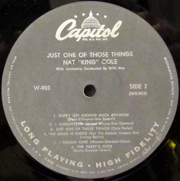 Nat King Cole : Just One Of Those Things (LP,Album,Mono)