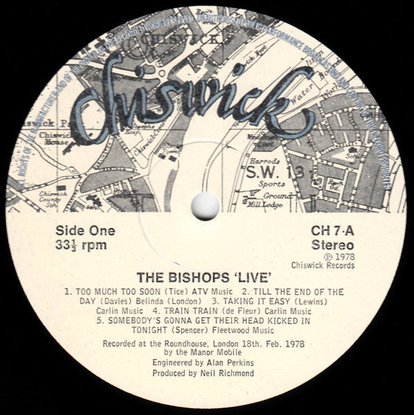Count Bishops, The : Live! (10",33 ⅓ RPM,Album)