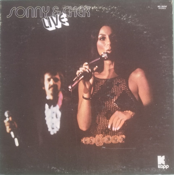 Sonny & Cher : Sonny & Cher Live (LP,Repress,Stereo)