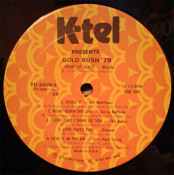 Various : Gold Rush '79 Volume One (LP,Compilation)