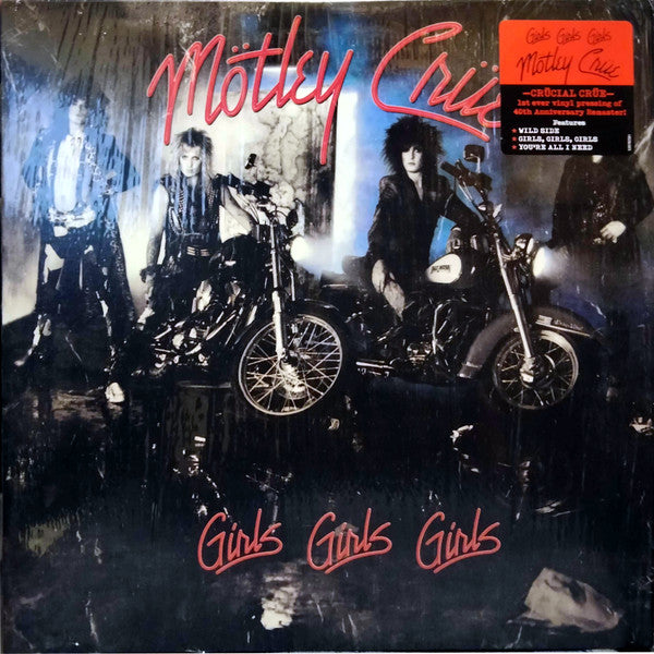 Mötley Crüe : Girls, Girls, Girls (LP,Album,Reissue,Remastered)