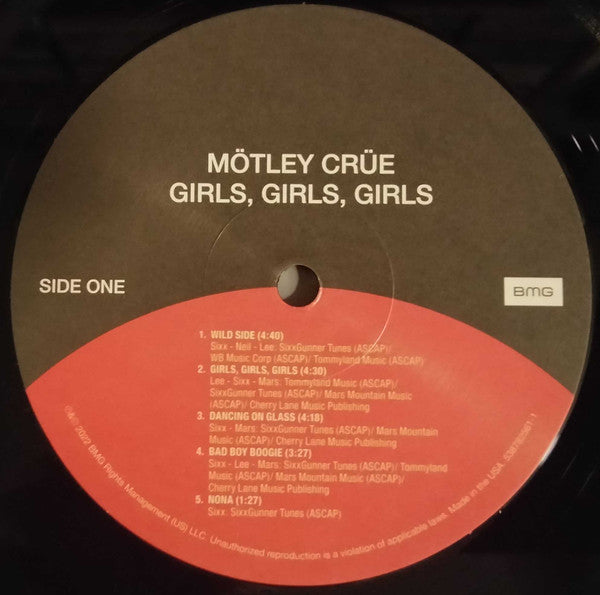 Mötley Crüe : Girls, Girls, Girls (LP,Album,Reissue,Remastered)