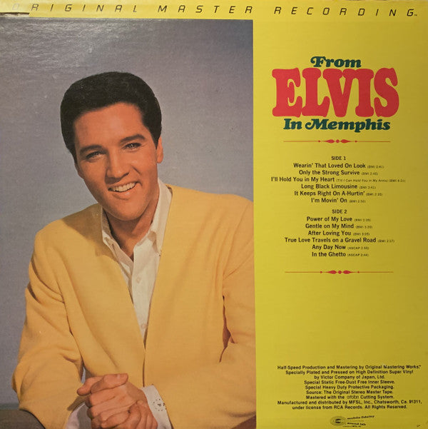 Elvis Presley : From Elvis In Memphis (LP,Album,Limited Edition,Reissue,Remastered,Stereo)