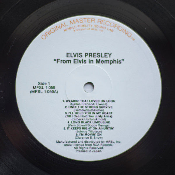 Elvis Presley : From Elvis In Memphis (LP,Album,Limited Edition,Reissue,Remastered,Stereo)