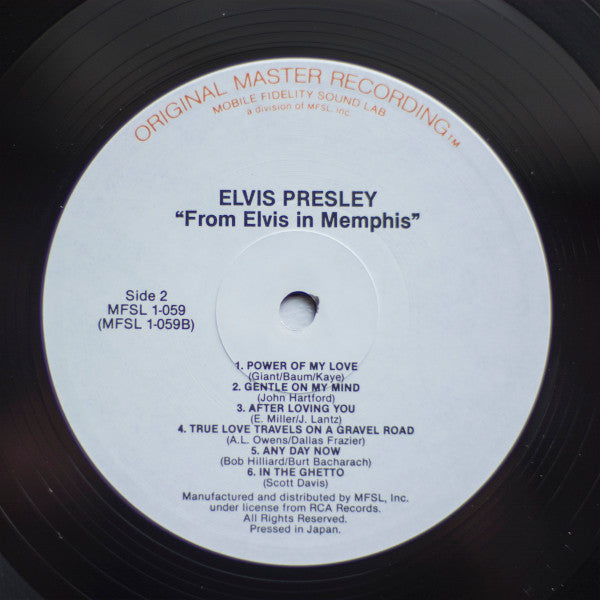 Elvis Presley : From Elvis In Memphis (LP,Album,Limited Edition,Reissue,Remastered,Stereo)