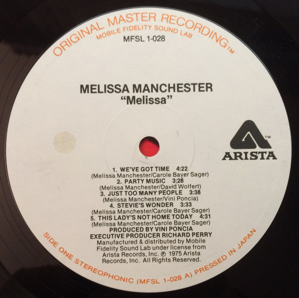 Melissa Manchester : Melissa (LP,Album,Remastered,Limited Edition)