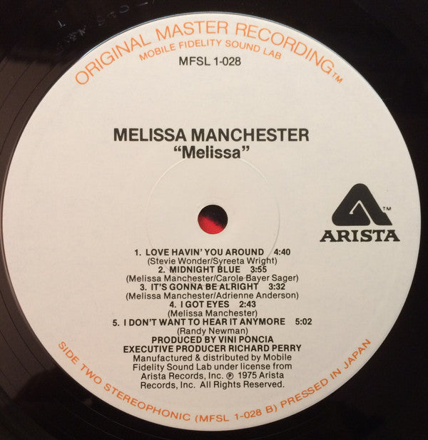 Melissa Manchester : Melissa (LP,Album,Remastered,Limited Edition)