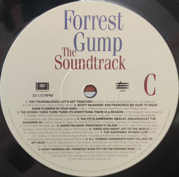 Various : Forrest Gump (The Soundtrack) (LP,Compilation,Reissue,Stereo)