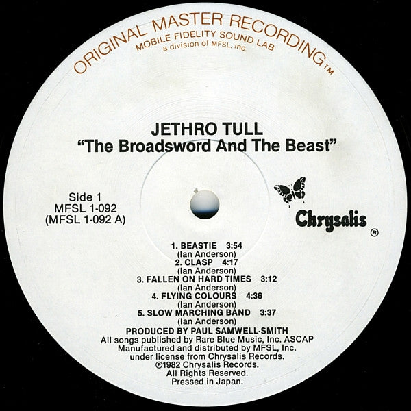 Jethro Tull : The Broadsword And The Beast (LP,Album,Remastered)