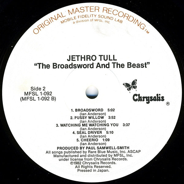 Jethro Tull : The Broadsword And The Beast (LP,Album,Remastered)