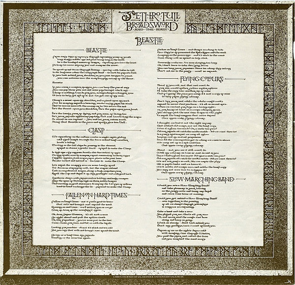 Jethro Tull : The Broadsword And The Beast (LP,Album,Remastered)
