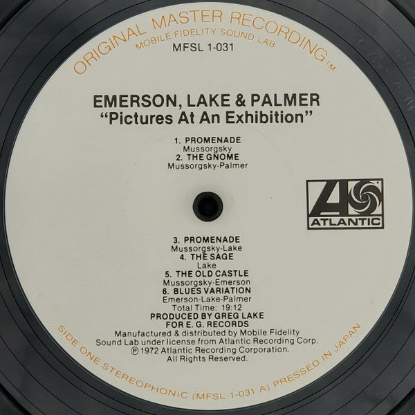 Emerson, Lake & Palmer : Pictures At An Exhibition (LP,Album,Remastered,Stereo)