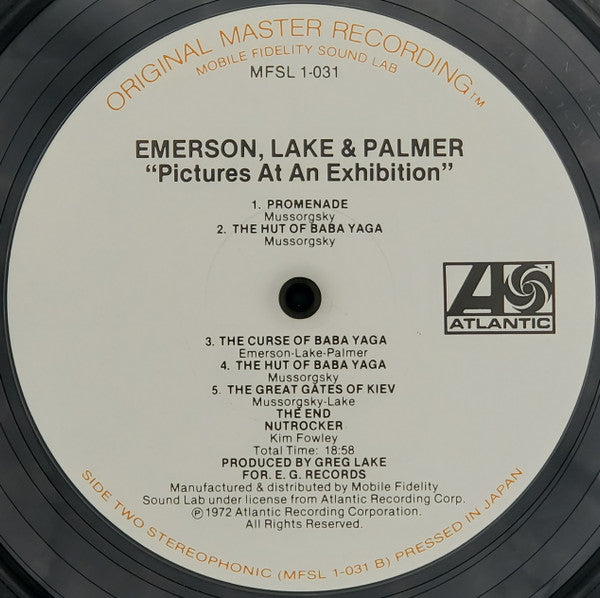 Emerson, Lake & Palmer : Pictures At An Exhibition (LP,Album,Remastered,Stereo)
