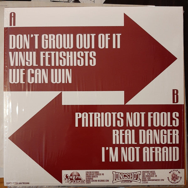 45 Adapters : Patriots Not Fools (12",45 RPM,Mini-Album,Repress)