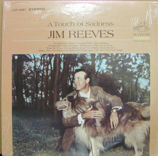 Jim Reeves : A Touch Of Sadness (LP,Album,Repress,Stereo)
