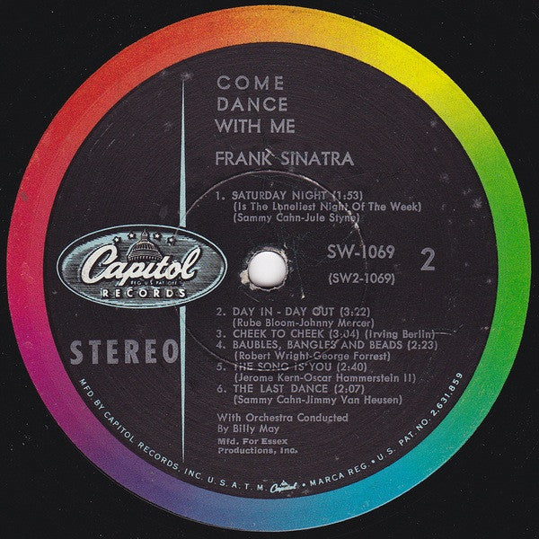 Frank Sinatra With Billy May And His Orchestra : Come Dance With Me! (LP,Album,Repress,Stereo)