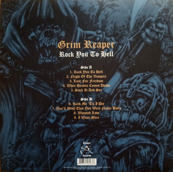 Grim Reaper (3) : Rock You To Hell (LP,Album,Limited Edition)