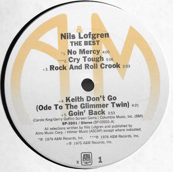 Nils Lofgren : The Best (LP,Compilation)