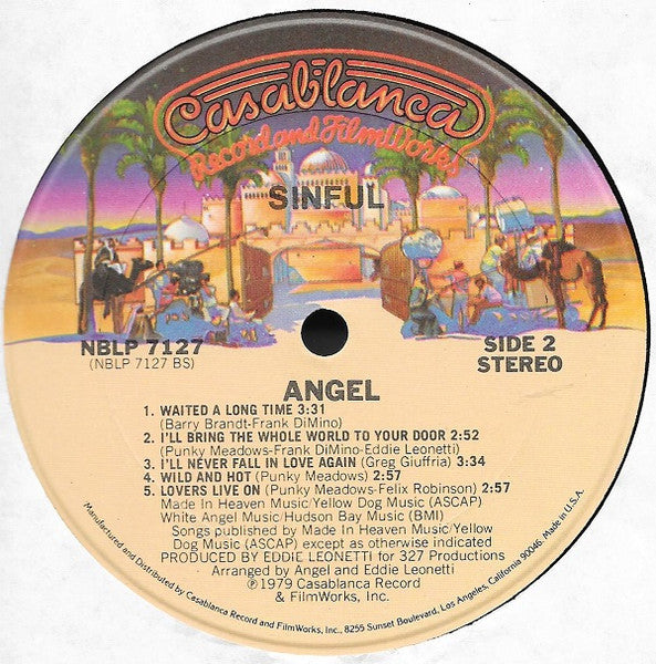 Angel (24) : Sinful (LP,Album)