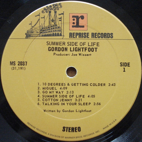 Gordon Lightfoot : Summer Side Of Life (LP,Album,Stereo)