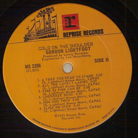 Gordon Lightfoot : Cold On The Shoulder (LP,Album)