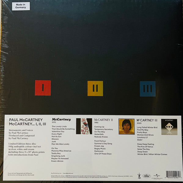 Paul McCartney : McCartney I II III (LP,Album,Reissue,Stereo)