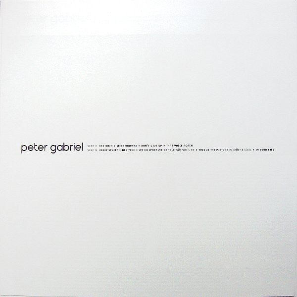 Peter Gabriel : So (LP,Album,Reissue,Remastered,Limited Edition)