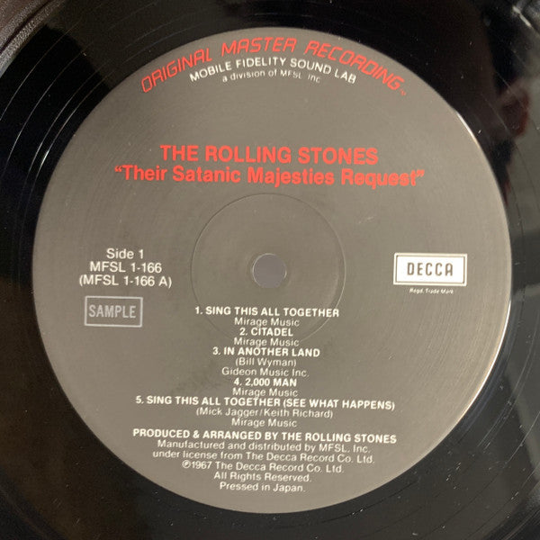 Rolling Stones, The : Their Satanic Majesties Request (LP,Album,Promo,Remastered)