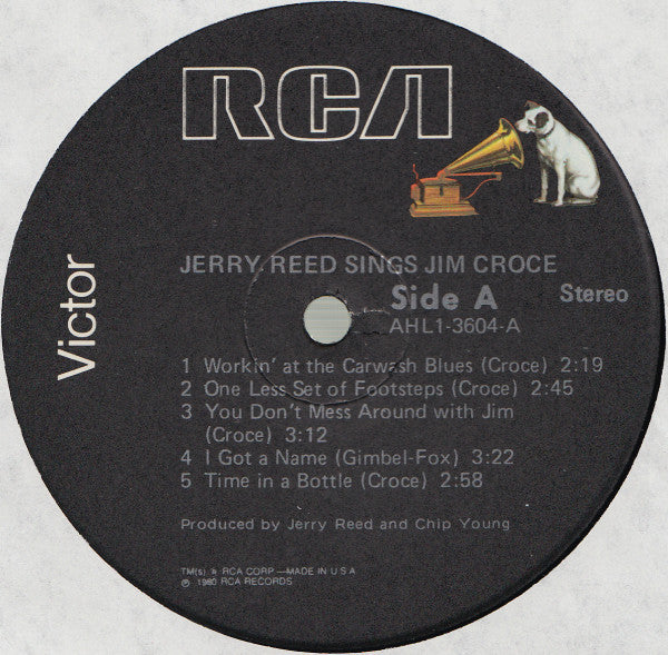 Jerry Reed : Jerry Reed Sings Jim Croce (LP,Album)