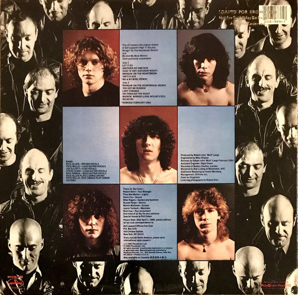 Def Leppard : High 'N' Dry (LP,Album,Reissue)