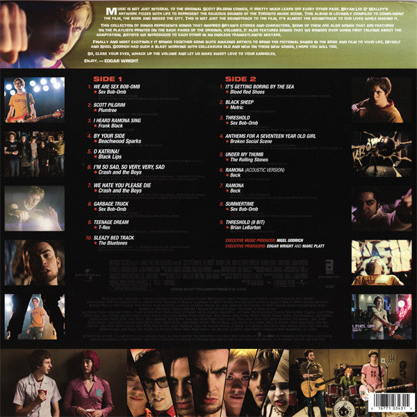 Various : Scott Pilgrim Vs. The World (Original Motion Picture Soundtrack) (LP,Compilation)
