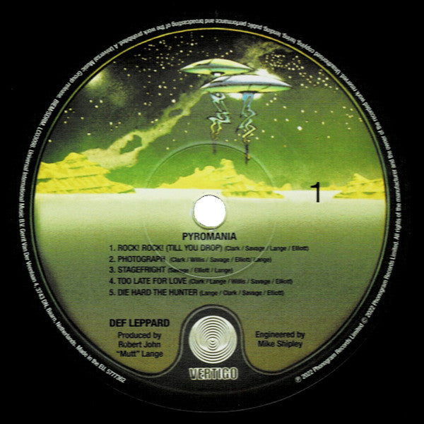 Def Leppard : Pyromania (LP,Album,Reissue,Remastered,Stereo)