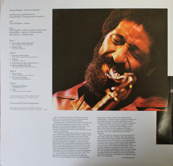 Sonny Rollins : Don't Stop The Carnival (LP,Album)