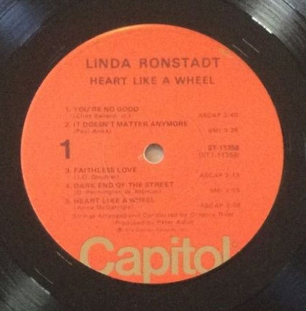 Linda Ronstadt : Heart Like A Wheel (LP,Album)