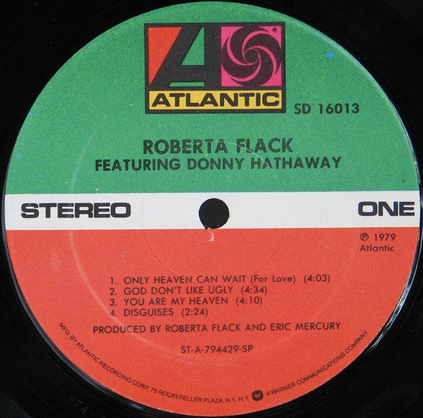 Roberta Flack Featuring Donny Hathaway : Roberta Flack Featuring Donny Hathaway (LP,Album,Stereo)