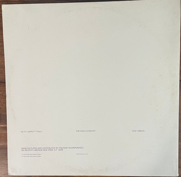 Keith Jarrett : The Köln Concert (LP,Album,Stereo)