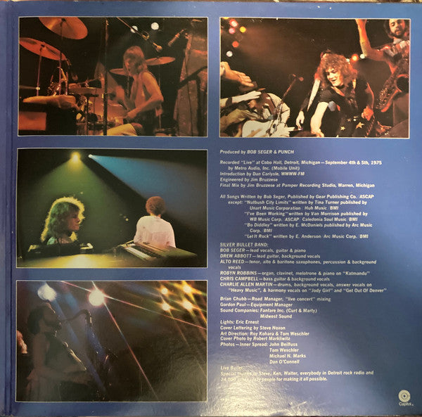 Bob Seger And The Silver Bullet Band : Live Bullet (LP,Album)