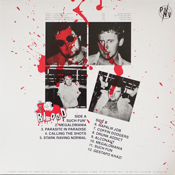 Blood (2), The : Spattered (LP,Compilation)