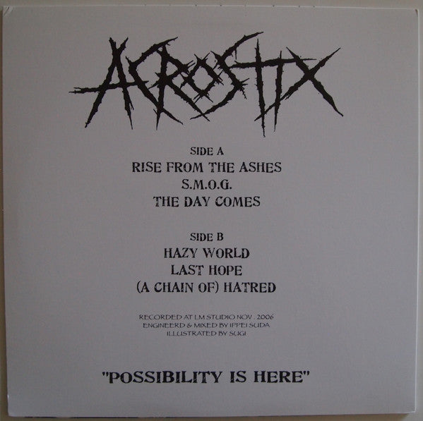 Acrostix : (A Chain Of) Hatred (12",45 RPM,Mini-Album,Repress)