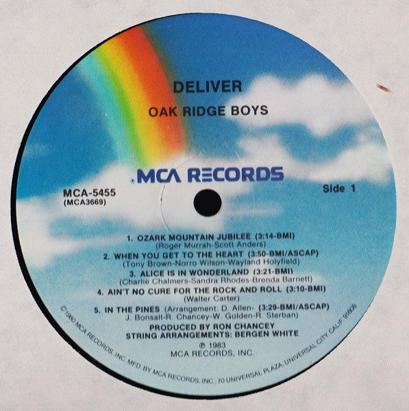 Oak Ridge Boys, The : Deliver (LP,Album)