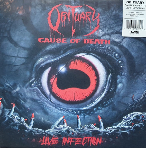 Obituary : Cause Of Death - Live Infection (LP,Limited Edition)