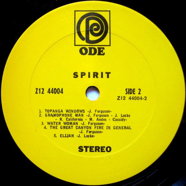 Spirit (8) : Spirit (LP,Album,Stereo)
