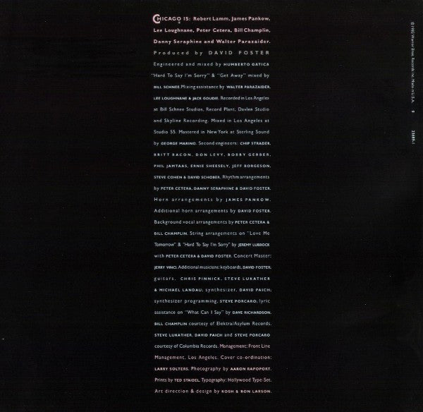Chicago (2) : Chicago 16 (LP,Album,Club Edition,Stereo)
