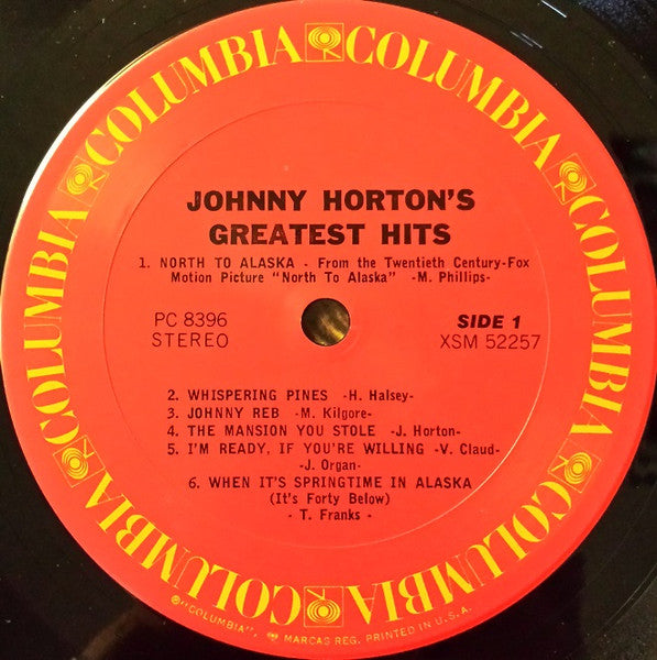 Johnny Horton : Johnny Horton's Greatest Hits (LP,Compilation,Reissue)