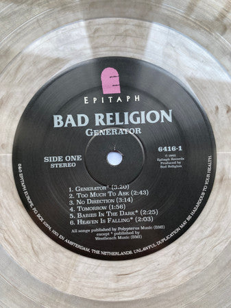 Bad Religion : Generator (LP,Album,Limited Edition,Reissue,Stereo)