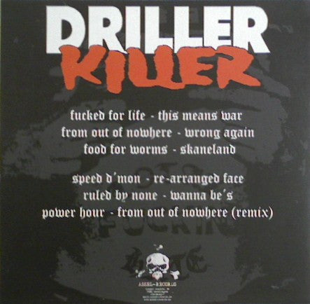 Driller Killer : Total Fucking Hate (LP,Album,Reissue)