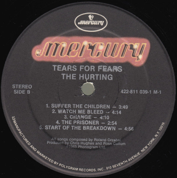 Tears For Fears : The Hurting (LP,Album,Reissue)